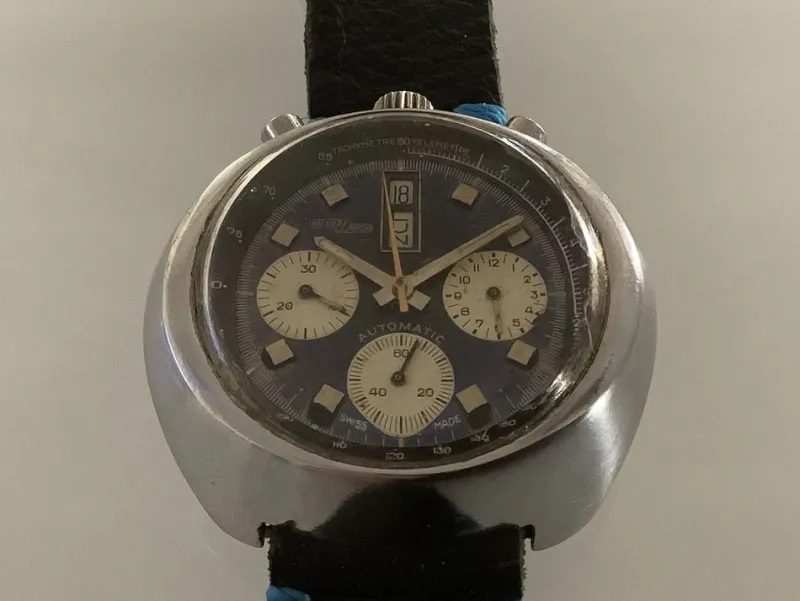 Pamono Nicolet Bullhead Watch, 1970s