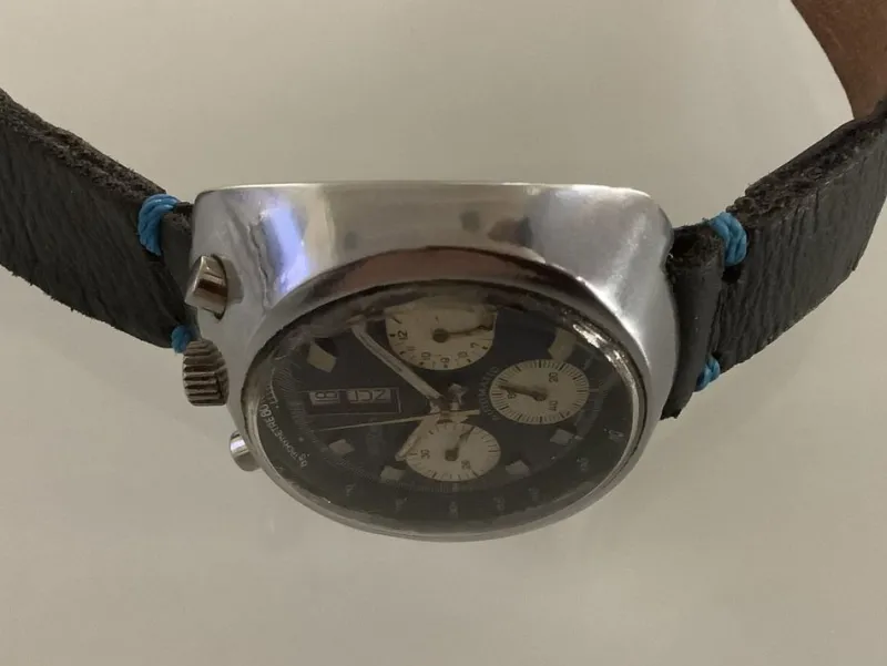 Pamono Nicolet Bullhead Watch, 1970s