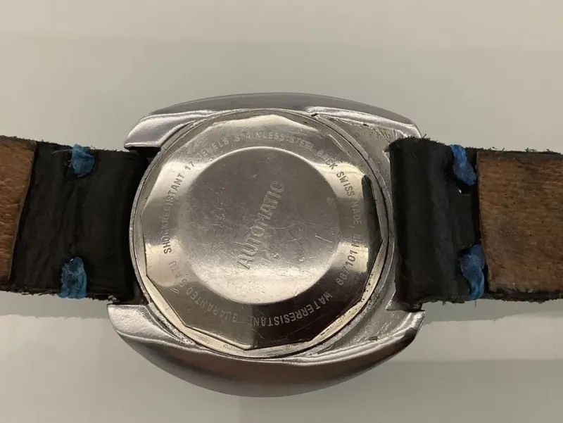 Pamono Nicolet Bullhead Watch, 1970s