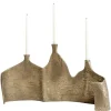 Pamono Night Strikes Sparks Triple Candelabrum in Brass Metal Resin by Atelier Ellery> Tabletop|Candleholders