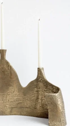 Pamono Night Strikes Sparks Triple Candelabrum in Brass Metal Resin by Atelier Ellery><noscript><img width=