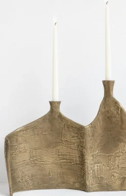 Pamono Night Strikes Sparks Triple Candelabrum in Brass Metal Resin by Atelier Ellery><noscript><img width=