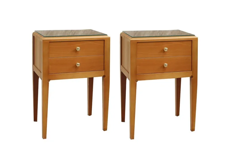 Online Pamono Nightstands with Drawers, 1970s, Set of 2