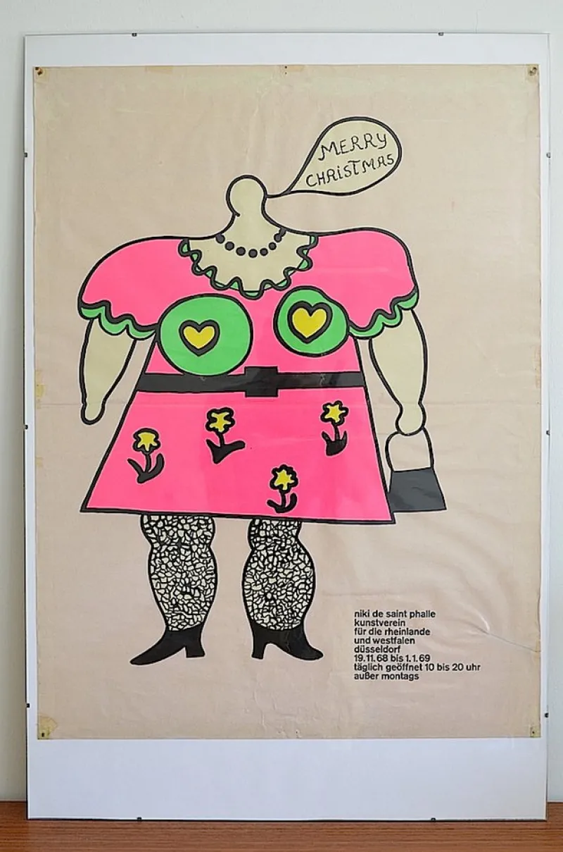 Hot Pamono Niki de Saint Phalle Exhibition Poster, 1968