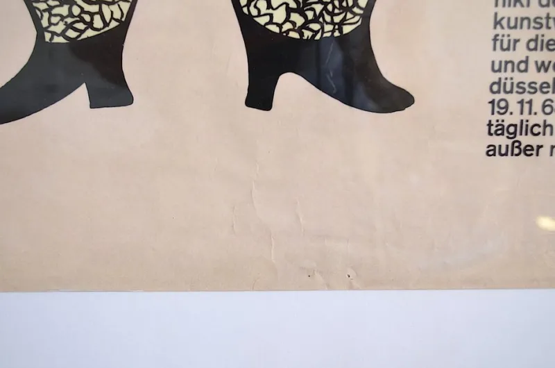Hot Pamono Niki de Saint Phalle Exhibition Poster, 1968