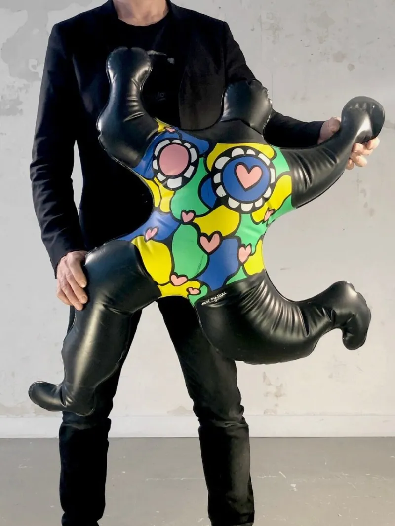 Pamono Niki de Saint-Phalle, Inflatable Nana Sculpture, 2000s, Acrylic Glass> Sculpture