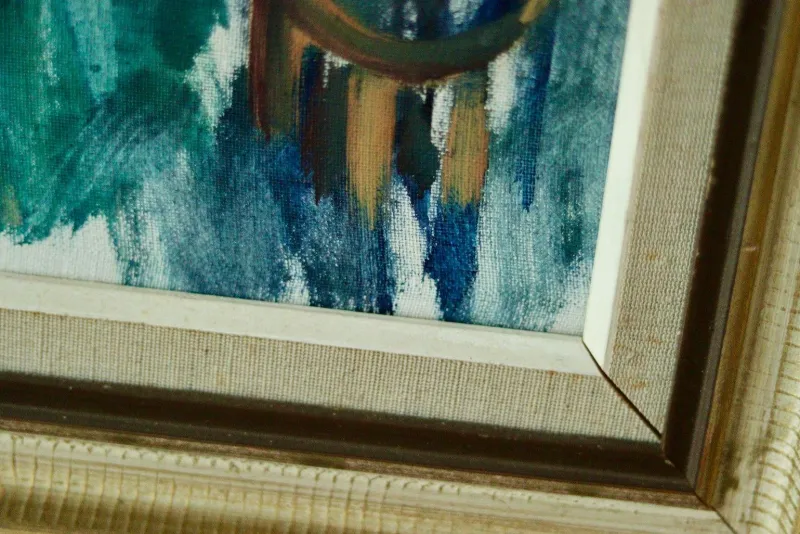 Pamono Nils Severin, Park View, Mid-20th Century, Oil on Canvas, Framed> Mid-Century