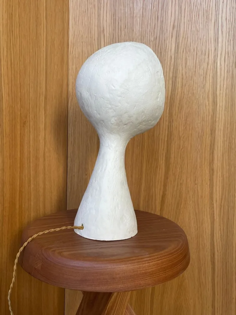 Pamono Ninfea White Stoneware Lamp by Renzo Maar> Table Lamps
