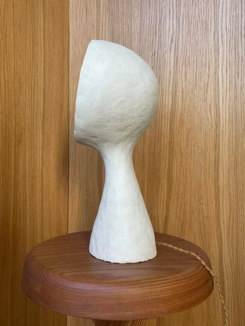 Pamono Ninfea White Stoneware Lamp by Renzo Maar> Table Lamps