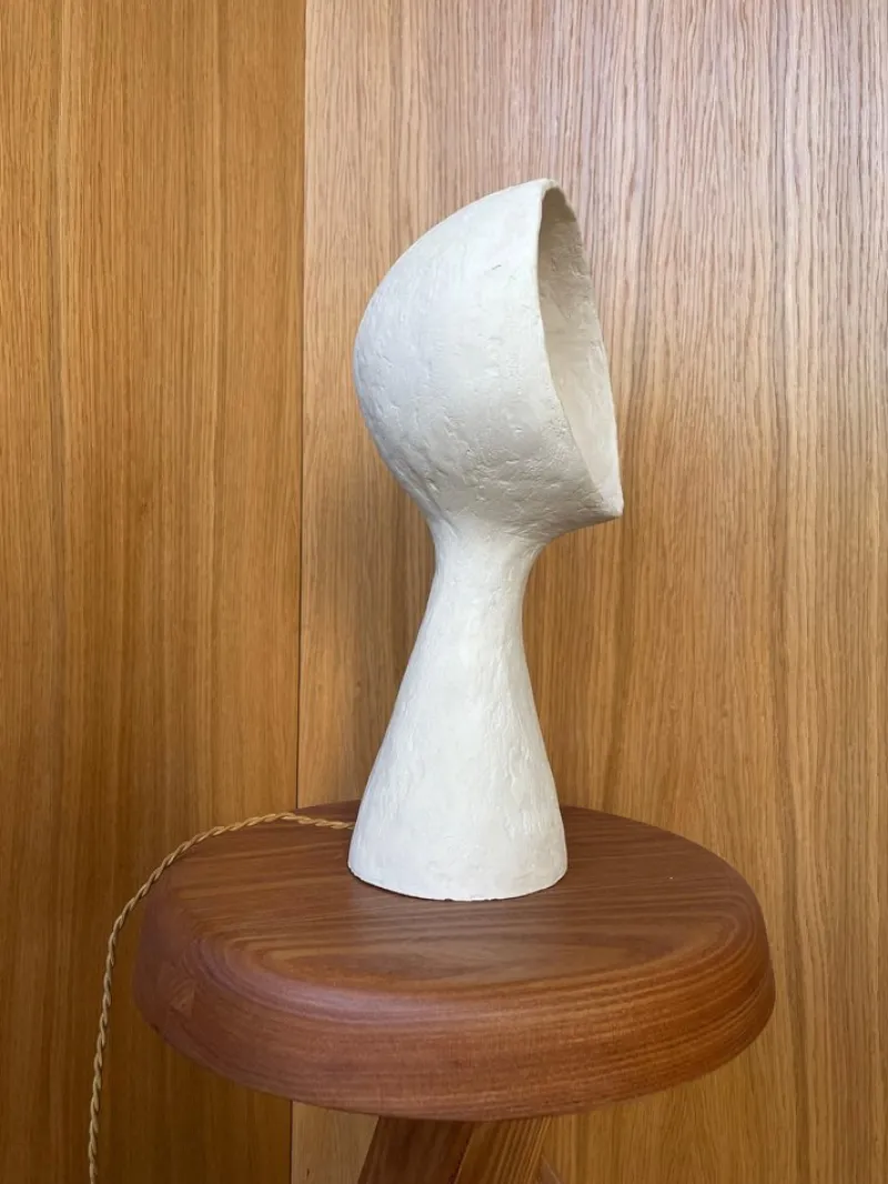 Pamono Ninfea White Stoneware Lamp by Renzo Maar> Table Lamps