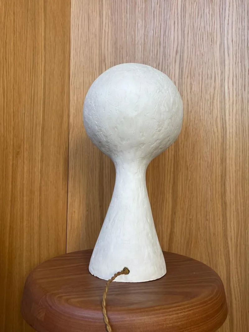 Pamono Ninfea White Stoneware Lamp by Renzo Maar> Table Lamps