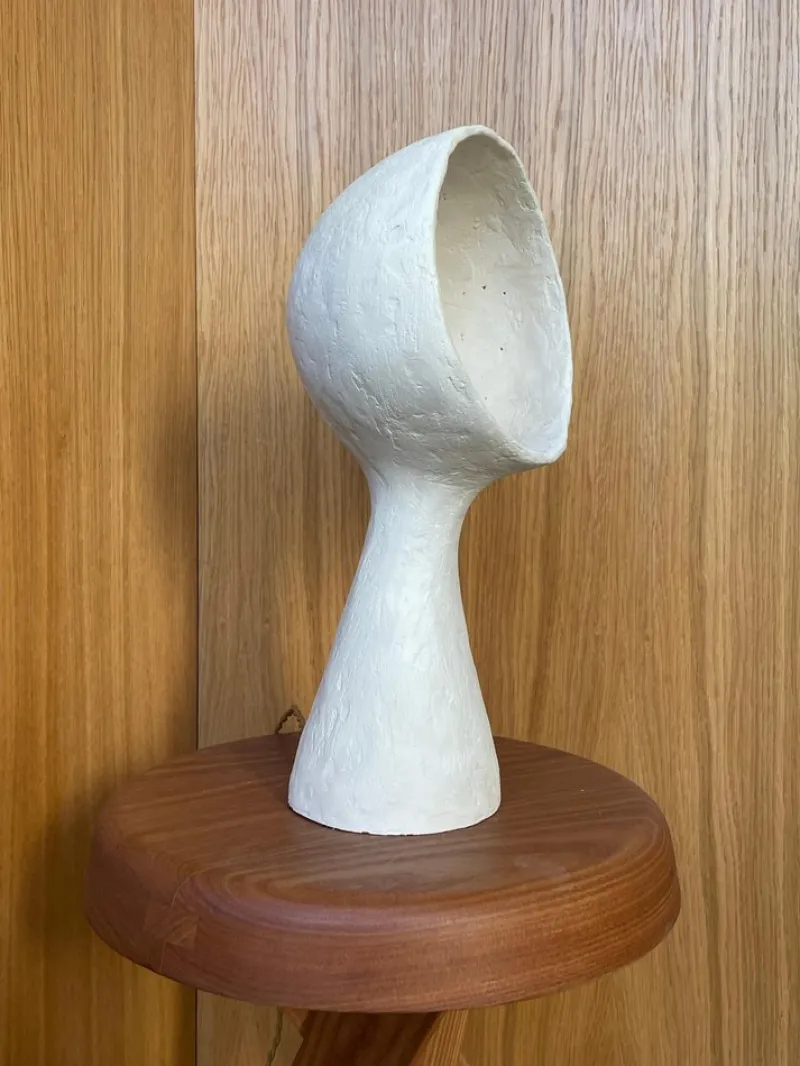 Pamono Ninfea White Stoneware Lamp by Renzo Maar> Table Lamps