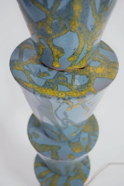 Pamono Nizwa Blue and Yellow Floor Lamp by Barracuda Interiors