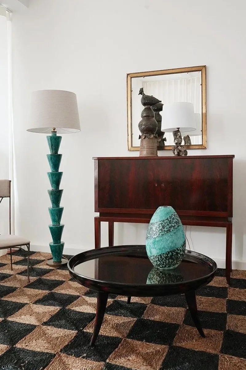 Pamono Nizwa Turquoise Floor Lamp by Barracuda Interiors> Floor Lamps