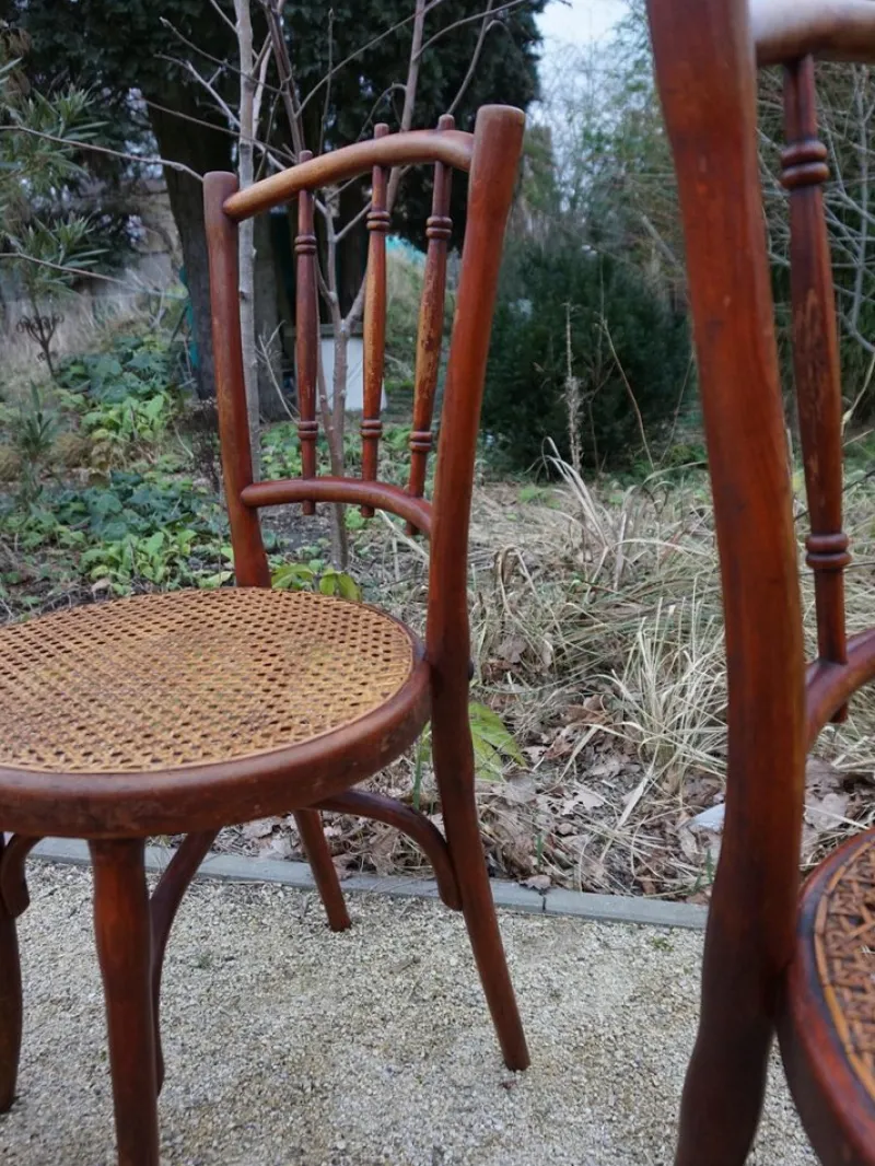 Clearance Pamono No. 66 Bistro Dining Chairs from Thonet, Vienna, Austria, 1910s, Set of 4