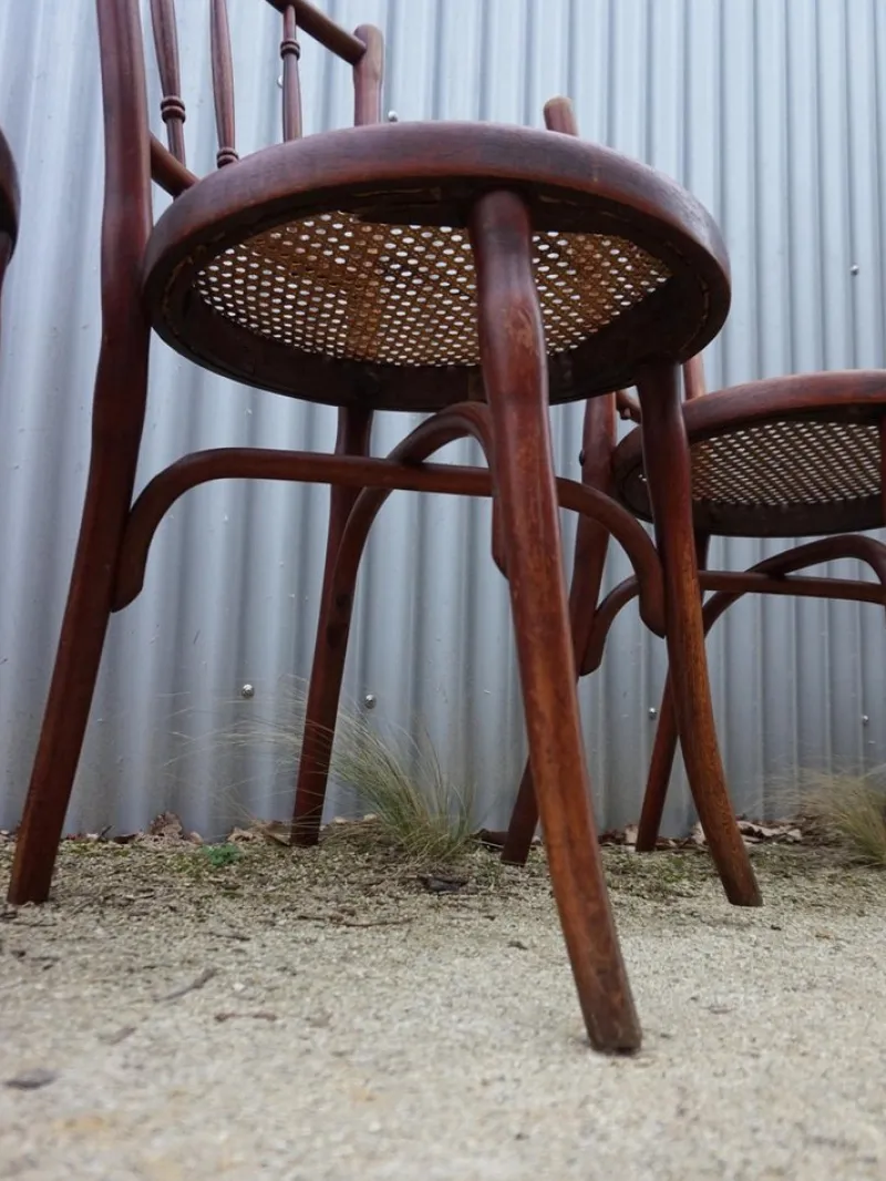 Clearance Pamono No. 66 Bistro Dining Chairs from Thonet, Vienna, Austria, 1910s, Set of 4