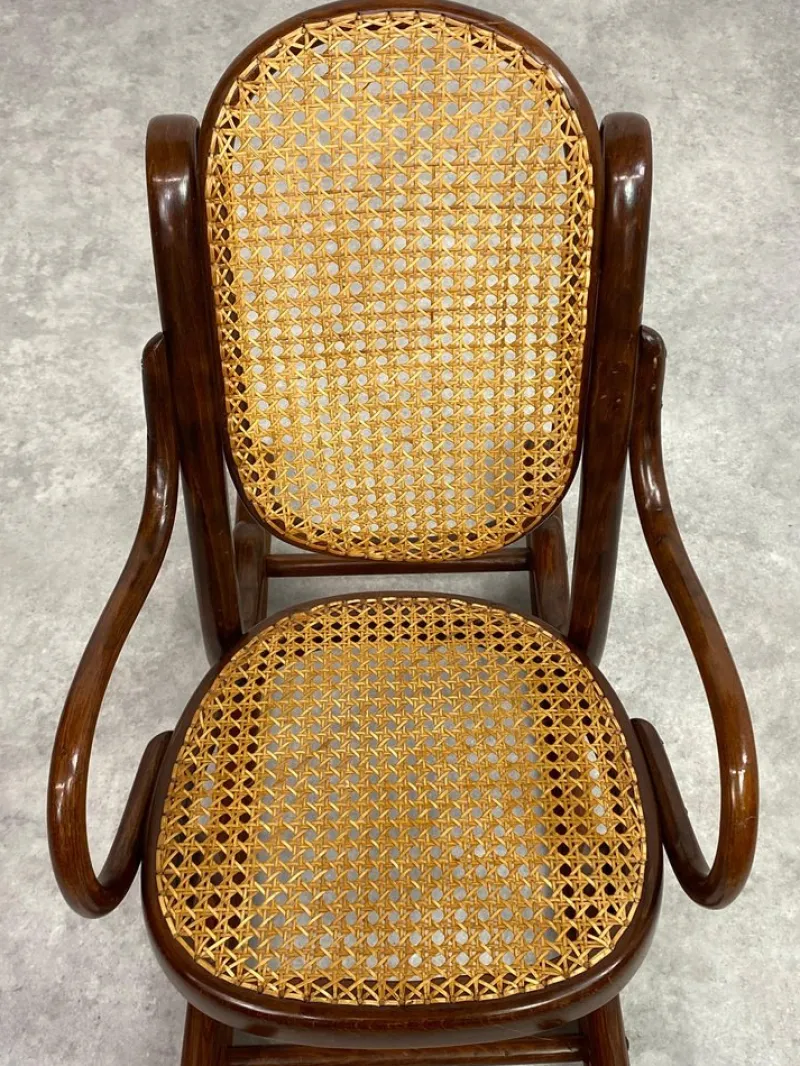 Clearance Pamono No. 2 Children's Rocking Chair attributed to Thonet, 1920s
