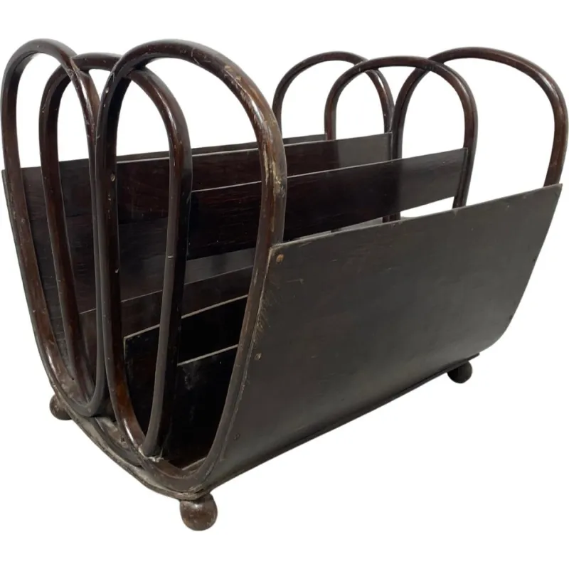 Best Pamono No. 1069 Magazine Holder attributed to Koloman Moser for J&J Kohn, 1890s