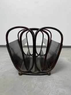 Best Pamono No. 1069 Magazine Holder attributed to Koloman Moser for J&J Kohn, 1890s