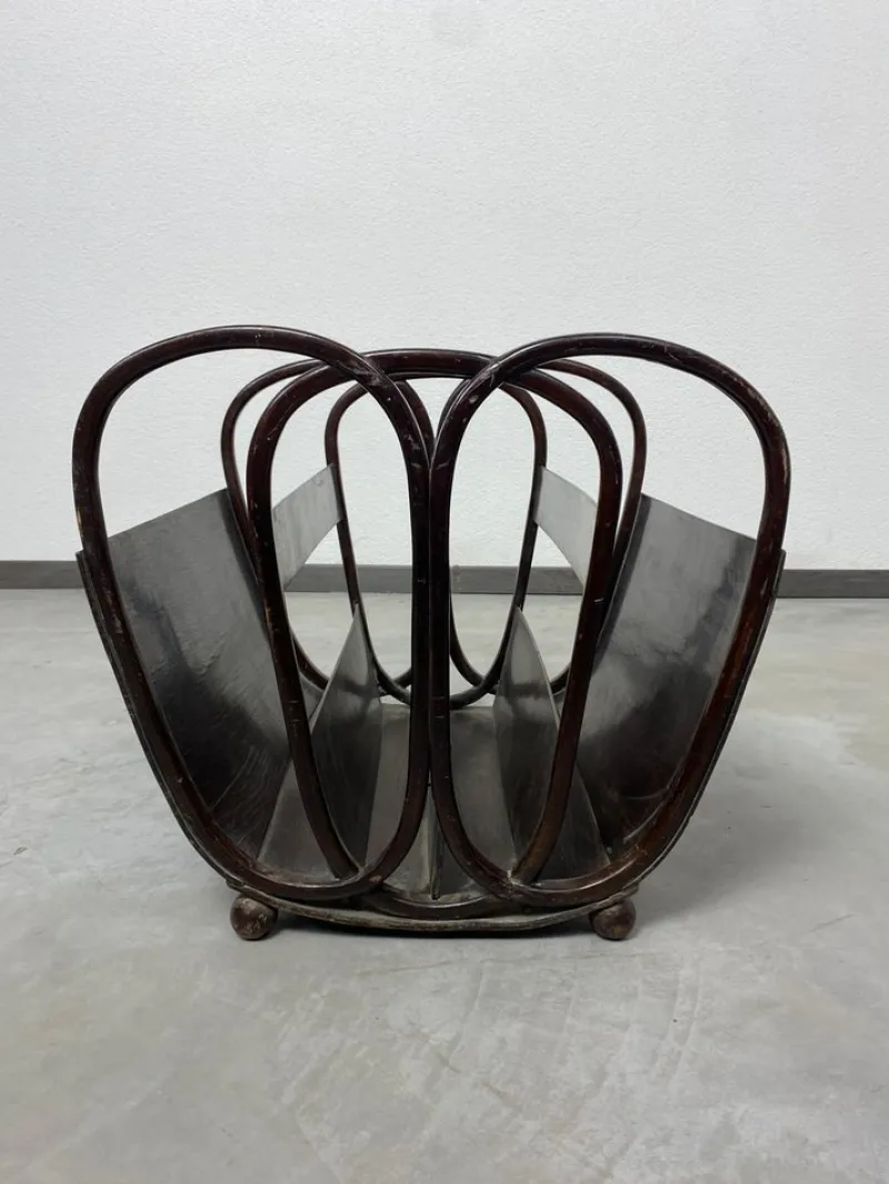 Best Pamono No. 1069 Magazine Holder attributed to Koloman Moser for J&J Kohn, 1890s