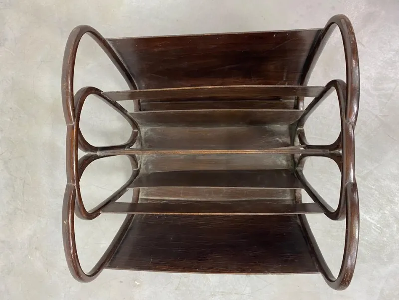 Best Pamono No. 1069 Magazine Holder attributed to Koloman Moser for J&J Kohn, 1890s