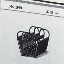 Best Pamono No. 1069 Magazine Holder attributed to Koloman Moser for J&J Kohn, 1890s