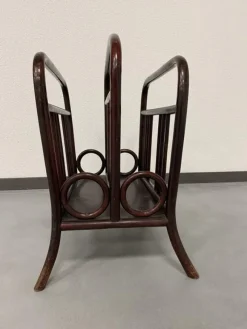 Pamono No. 33 Newspaper Holder attributed to Thonet, 1890s><noscript><img width=