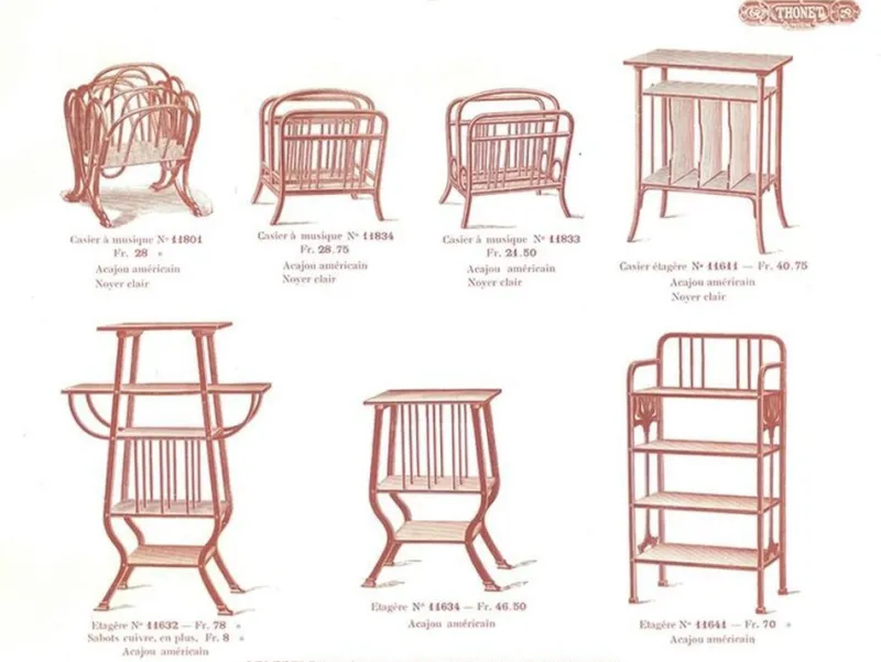 Pamono No. 33 Newspaper Holder attributed to Thonet, 1890s> Magazine Racks
