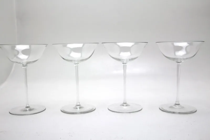 Online Pamono No. 238 Patrician Champagne Glasses by Josef Hoffmann for Lobmeyr, Vienna, Austria, 1890s, Set of 4