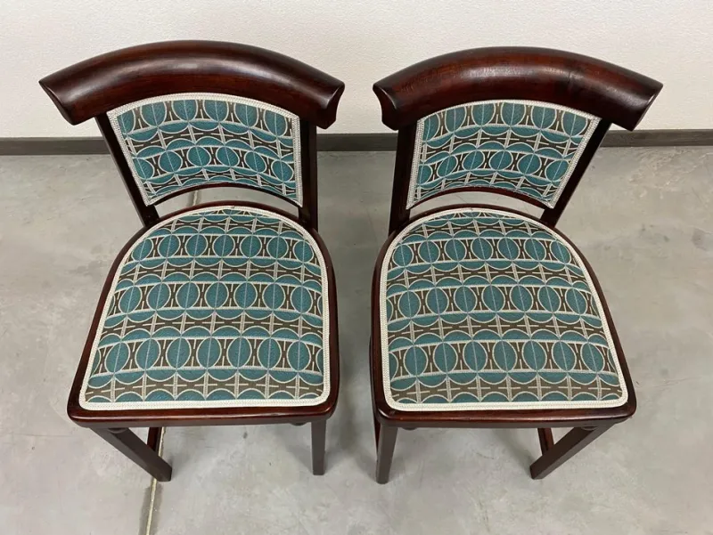 New Pamono No. 423 Salon Chairs attributed to Josef Hoffmann for J&J Kohn, 1905, Set of 2