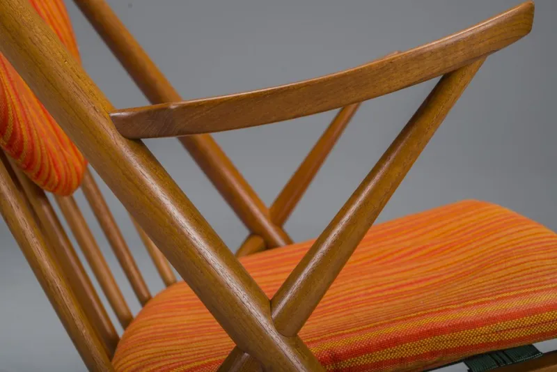 Pamono No. 182 Teak Rocking Chair by Frank Reenskaug for Bramin, 1960s> Rocking Chairs