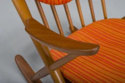 Pamono No. 182 Teak Rocking Chair by Frank Reenskaug for Bramin, 1960s><noscript><img width=