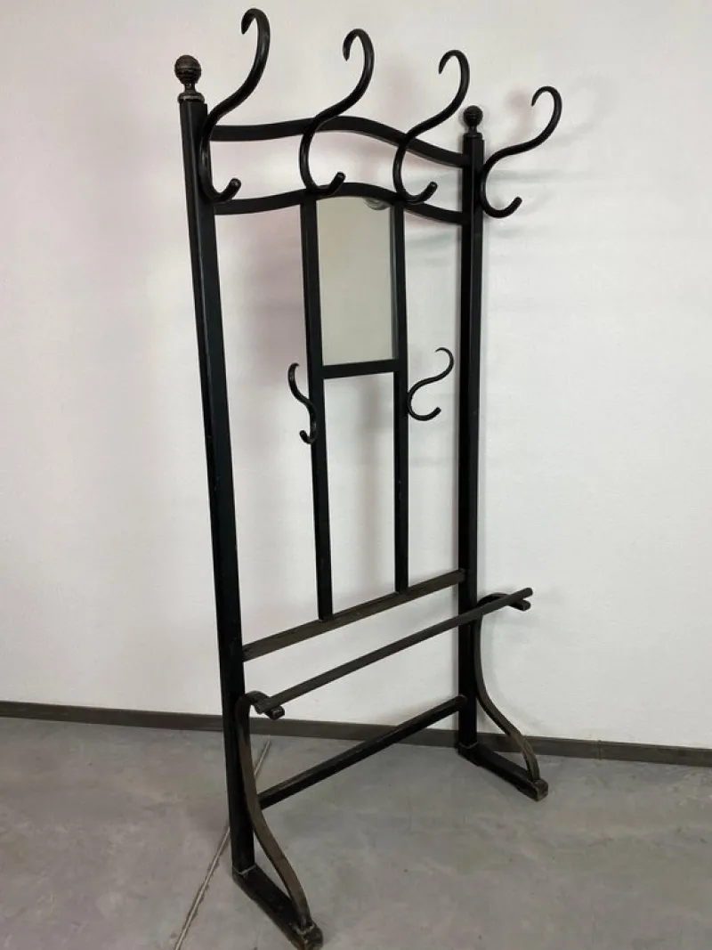 Pamono No. 905 Wall Coat Rack attributed to Thonet, 1890s> Racks, Hooks & Valets