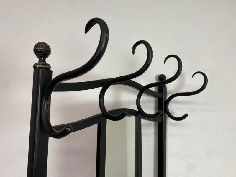 Pamono No. 905 Wall Coat Rack attributed to Thonet, 1890s> Racks, Hooks & Valets