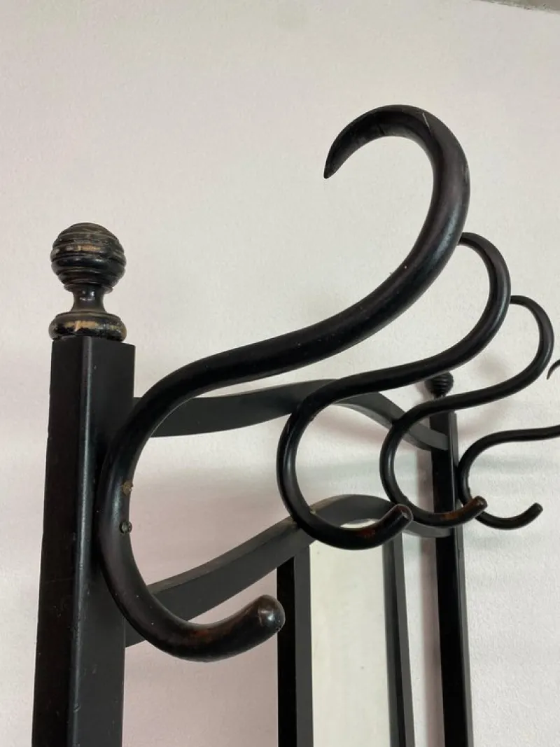 Pamono No. 905 Wall Coat Rack attributed to Thonet, 1890s> Racks, Hooks & Valets