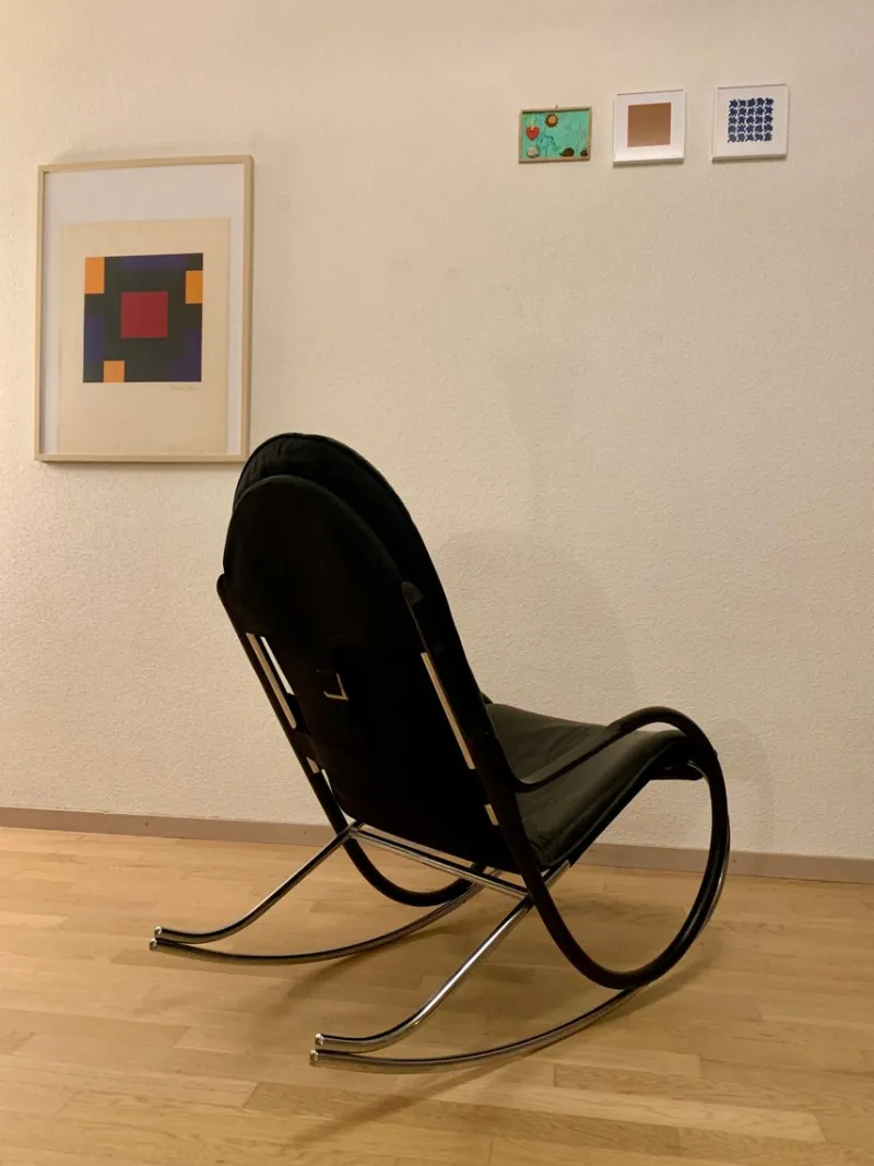 Pamono Nonna Rocking Chair by Paul Tuttle for Strässle, 2000s> Rocking Chairs