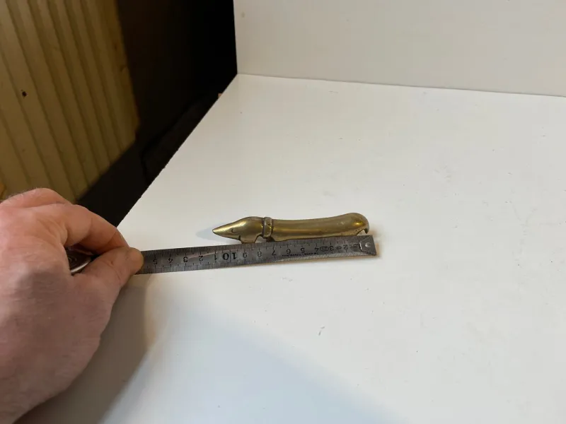 Pamono Noodle Dachshund Bottle Opener in Brass from Bosse, 1950s> Cutlery & Serving Utensils