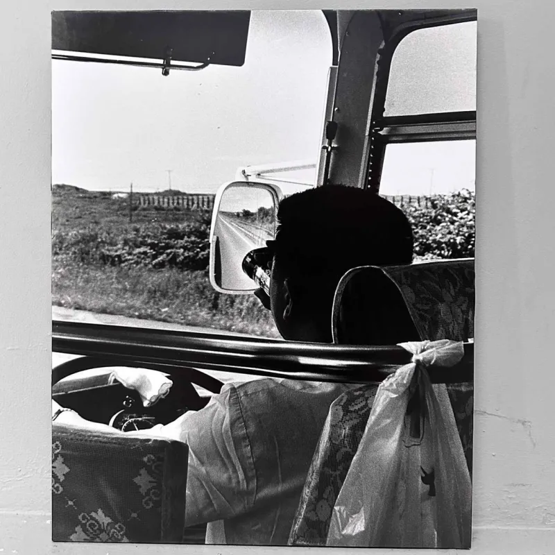 Pamono Noriko Saito, Japanese Bus Driver, 1980s, Photographic Print, Framed> Minimalist