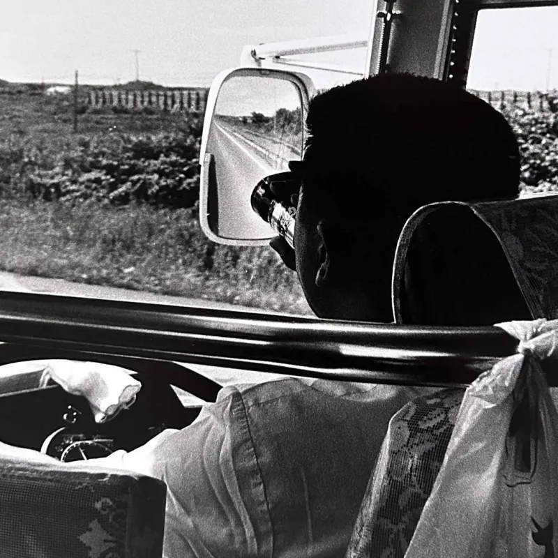 Pamono Noriko Saito, Japanese Bus Driver, 1980s, Photographic Print, Framed> Minimalist