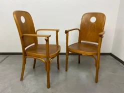 Pamono Nr.813 /1F Armchairs attributed to Josef Hoffmann for Jacob Josef Kohn, 1890s, Set of 4><noscript><img width=