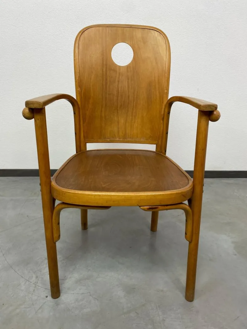 Pamono Nr.813 /1F Armchairs attributed to Josef Hoffmann for Jacob Josef Kohn, 1890s, Set of 4> Side Chairs & Dining Chairs