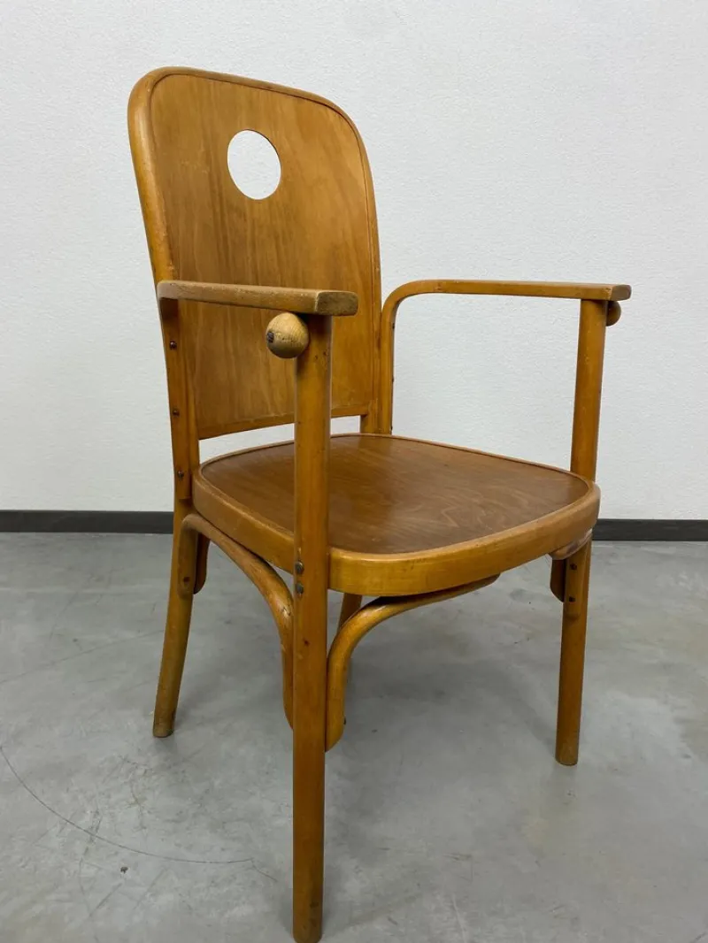 Pamono Nr.813 /1F Armchairs attributed to Josef Hoffmann for Jacob Josef Kohn, 1890s, Set of 4> Side Chairs & Dining Chairs