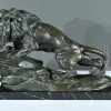 Clearance Pamono Nérin, Roaring Lion, Early 20th Century, Bronze