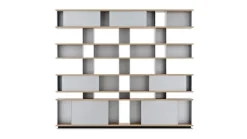 Pamono Nuage Shelving Unit in Wood and Aluminium by Charlotte Perriand for Cassina> Storage