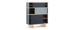 Pamono Nuage Shelving Unit in Wood and Aluminium by Charlotte Perriand for Cassina> Storage