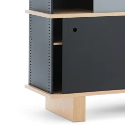 Pamono Nuage Shelving Unit in Wood and Aluminium by Charlotte Perriand for Cassina><noscript><img width=