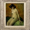 Pamono Nude Model, 1930s-1940s, Oil on Canvas, Framed> Impressionist