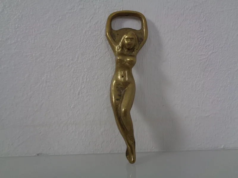 Pamono Nude Woman Bottle Opener in Brass, Germany, 1960s> Cutlery & Serving Utensils