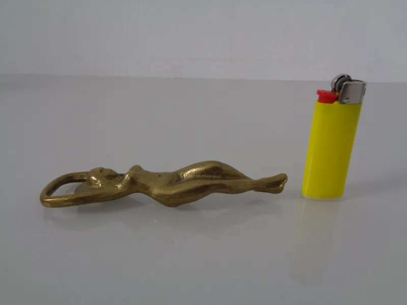 Pamono Nude Woman Bottle Opener in Brass, Germany, 1960s> Cutlery & Serving Utensils