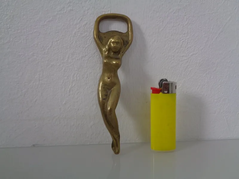 Pamono Nude Woman Bottle Opener in Brass, Germany, 1960s> Cutlery & Serving Utensils